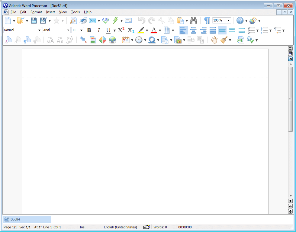 Old toolbar layout