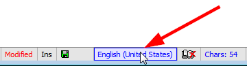 Double-click the 'Language' section