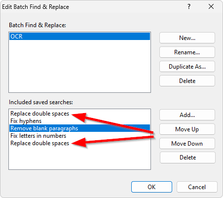 Duplicate saved searches