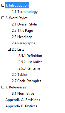 Small font size of the Headings panel of the Control Board