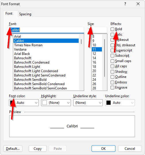 Keyboard accelerators