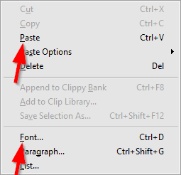 Keyboard accelerators