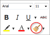 The Format Brush button